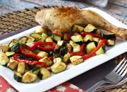 Air Fryer Chicken with Peppers and Zucchini: 20-Minute Meal!