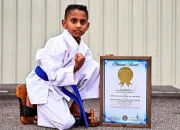 8-Year-Old Shatters MBR Karate Kata Record with Spiked Shoes