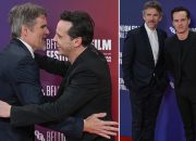 Ethan Hawke and Andrew Scott Share Heartwarming Moment at ‘Blue Moon’ Premiere