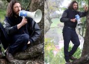 Chaos at The Block! Protester Storms Auction Site in Daylesford