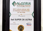 Itel Super 26 Ultra: 2025 Nigeria Tech Awards’ Best Curved Display & AI Smartphone